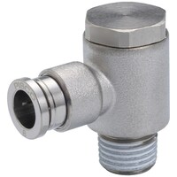 ニホンピスコ PISCO チューブフィッティングブラスユニバーサルエルボ チューブ6ネジR1/8ゴムHNBRカバー無