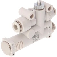 ニホンピスコ PISCO 真空発生器 破壊機能付 大気開放仕様ノズル07ポート4供給4廃棄4