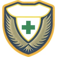 日本緑十字社 緑十字 立体ワッペン(胸章) (安全マーク)○○ 胸M 73×67mm