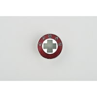 日本緑十字社 緑十字 七宝焼バッジ(胸章) 安全管理者 バッジ211 20mmΦ 銅製