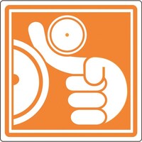 日本緑十字社 緑十字 PL警告ステッカー 巻き込まれに注意 PL13(大) 100×100mm 10枚組