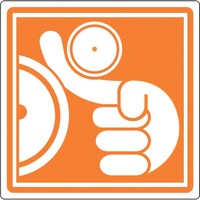 日本緑十字社 緑十字 PL警告ステッカー 巻き込まれに注意 PL13(小) 25×25mm 10枚組