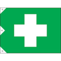 日本緑十字社 緑十字 衛生旗 大 1000×1500mm 布製