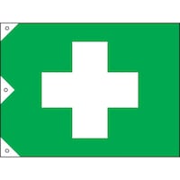 日本緑十字社 緑十字 衛生旗 中 900×1350mm 布製