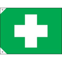 日本緑十字社 緑十字 衛生旗 小 700×1050mm 布製