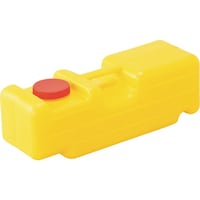 日本緑十字社 緑十字 A型バリケード用ウエイト 黄 BS1 500×180×180mm 満水時10kg