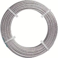 ニッコウ NIKKO 【売切廃番】カットワイヤーメッキ無し ワイヤ径:6mm 全長30m 使用荷重290kg