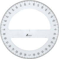 シンワ 分度器360°15cm全円