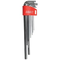 ASH ASH メッキロング六角棒レンチセット9本組