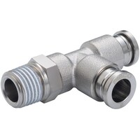 ニホンピスコ PISCO チューブフィッティング ブラスブランチティ チューブ10 ネジR3/8 ゴムHNBR カバー無