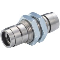 ニホンピスコ PISCO チューブフィッティングブラス 隔壁ユニオン カバー付き