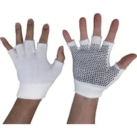 勝星産業 勝星 のびのびマジック手袋指切(ボツ付) 白