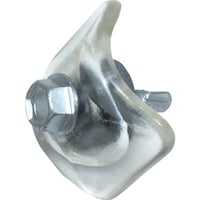 ダイドーハント DAIDOHANT 波板専用ビス ポリカ座金 鉄下地用 5X25 クリアー (10本入)