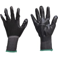 丸和ケミカル 丸和ケミカル 黒フィット ニトリルコーティング手袋 10双組