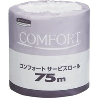 日本製紙クレシア クレシア トイレットペーパー コンフォートサービスロール 75m 1ケース80個入