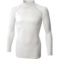 おたふく手袋 おたふく BT織柄チェックハイネックシャツ ホワイト 3L