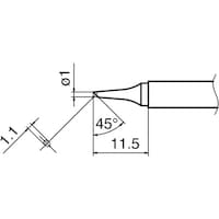 白光 白光 こて先 1BC型