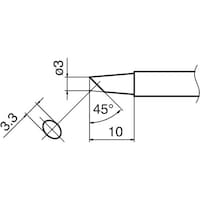 白光 白光 こて先 3BC型