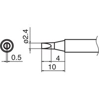 白光 白光 こて先 2.4D型