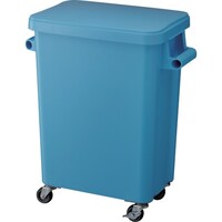 テラモト テラモト 厨房用キャスターペール 排水栓付 45L ブルー