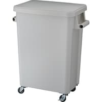 テラモト テラモト 厨房用キャスターペール 排水栓付 70L グレー