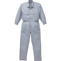 空調服 綿・ポリ混紡空調つなぎ服 ウェアのみ グレ