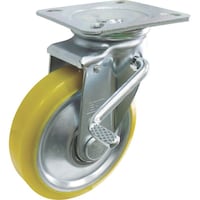 ヨドノ ヨドノ 中荷重用帯電防止ウレタンキャスター(ベアリング入)自在金具ストッパー付