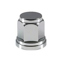 ジェットイノウエ フラットナットカバー ISO33mm 樹脂/クロームメッキ 高さ51mm 10個入 500444 ※3個以上から注文可能(販売価格は1個単位の価格)