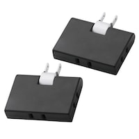 電源タップ 3個口 2個セット 薄型 ブラック