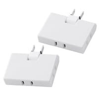 電源タップ 3個口 2個セット 薄型 ホワイト