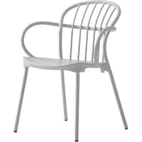 KAWAJUN 【送料込】屋外用スタッキングチェア ミュナチェア ライトグレー アルミ製 VCG047GL【メーカー直送/軒先渡し】