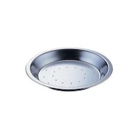 タイガークラウン パイ皿 焼き型 穴あき 19cm スチール製 スズメッキ