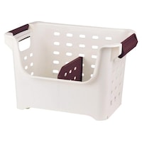 パール金属 収納ストッカー やさいストッカー 仕切付 収納かご キッチン収納