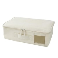 パール金属 ファブリック収納ボックス 衣類収納ケース フタ付きファブリックボックス 幅38×奥行26×高さ12.5cm