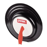 パール金属 パイレックス PYREX フライパン蓋 スタンドパンカバー 24から29cm用 シリコーン加工窓付