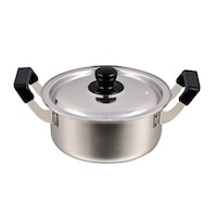 両手鍋 20cm IH対応 だんらん ステンレス製