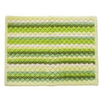 バスマット 足拭きマット 乾度良好 グリーン×2