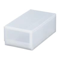 サンカ 収納ケース ナチュラ クリアモジュール スリムS 幅18.8×奥行35.5×高さ12.6cm クリア