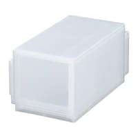 サンカ 収納ケース ナチュラ クリアモジュール スリムM 幅18.8×奥行35.5×高さ18.8cm クリア