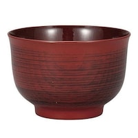 宮本産業 汁椀 460ml 日本製 クリーンコート 羽反型 刷毛目 根来