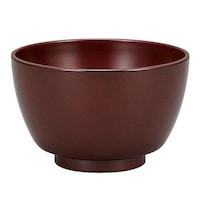 宮本産業 汁椀 420ml 日本製 駒型 古代朱