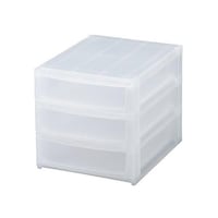 サンカ 収納ケース 引き出し 約 幅26.5×奥行34.5×高さ26.5cm A4 浅3段