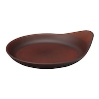 宮本産業 プレート 16cm SEE 取っ手付き プラスチック ダークブラウン