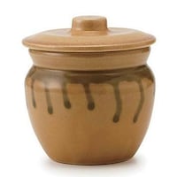 丸利玉樹利喜蔵商店 漬物容器 240ml ミニカメ 2号 陶器製 日本製 黄瀬戸