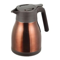 パール金属 ステンレスポット 1L 卓上ポット ステンレス製 サテン ブラウン