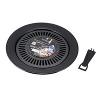 和平フレイズ 焼き肉プレート 丸型 30cm 鉄製 ガス火専用