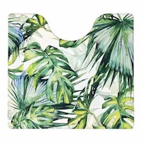 ヨコヅナクリエーション トイレ マット トイレマット 拭ける 撥水 PVCトイレマット ジャングル 55×60cm 抗菌