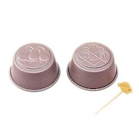 トルネ カップケーキ型 アンパンマン プリン&カップケーキ型 鉄製 2個 ピック付き キャラクター