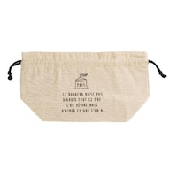 正和 ランチバッグ 巾着袋 保冷 Cafe de Paris 保冷巾着 ナチュラル