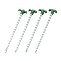 パール金属 ペグ スチール 25cm 4本組 アウトドア テント 丸棒ネイルペグ キャプテンスタッグ CAPTAIN STAG